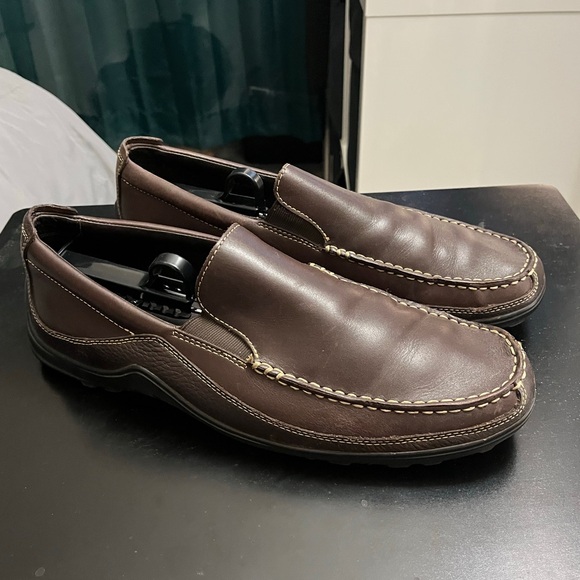 COLE HAAN Tucker Venetian Brown Driving Moccasin Leather Loafers Men’s 11.5 main image 5